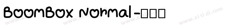 BoomBox Normal字体转换